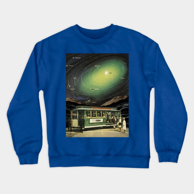 Solar Station Crewneck Sweatshirt by leafandpetaldesign